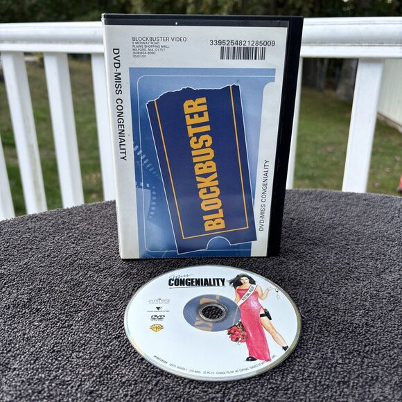 Other - Vintage Blockbuster Video Store MISS CONGENIALITY DVD Movie w/ Rentals Case